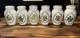 Franklin Mint Gloria Concept Porcelain Spice Jar Set of 23 White Gold 1985