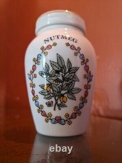 Franklin Mint Gloria Vanderbilt Spice Rack 24 Porcelain jars