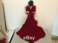 Franklin Mint Gold Standard 22 Scarlett OHara Doll Red Dress withCOA NIB (#BS-L)