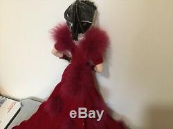 Franklin Mint Gold Standard 22 Scarlett OHara Doll Red Dress withCOA NIB (#BS-L)