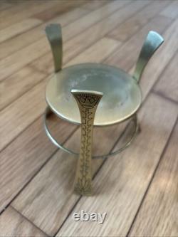 Franklin Mint Golden Vase of Bast Porcelain 23Kt Gold Decoration Egyptian HORUS