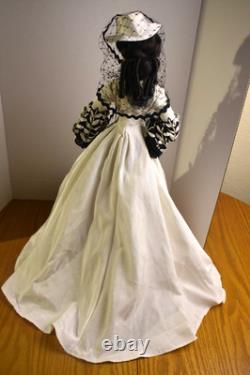 Franklin Mint Gone With The Wind Scarlett OHara Honeymoon Porcelain Doll 22in