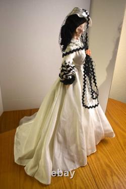 Franklin Mint Gone With The Wind Scarlett OHara Honeymoon Porcelain Doll 22in