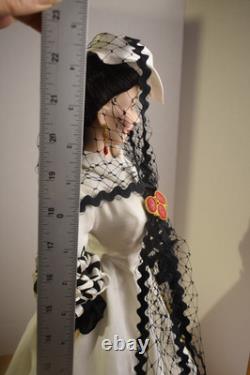 Franklin Mint Gone With The Wind Scarlett OHara Honeymoon Porcelain Doll 22in