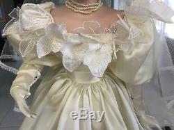 Franklin Mint Gone With The Wind Scarlett OHara Porcelain Bride Doll WithCOA