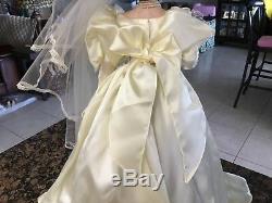 Franklin Mint Gone With The Wind Scarlett OHara Porcelain Bride Doll WithCOA