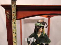 Franklin Mint Gone With The Wind Scarlett Porcelain Doll In Display Case 28x18