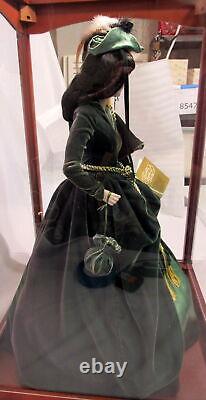 Franklin Mint Gone With The Wind Scarlett Porcelain Doll In Display Case 28x18