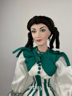 Franklin Mint Gone With The Wind Scarlett Rhett's Promise Porcelain Doll 22in