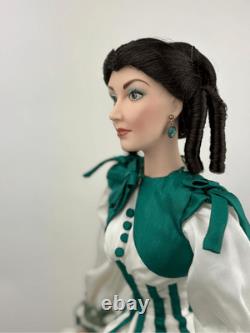 Franklin Mint Gone With The Wind Scarlett Rhett's Promise Porcelain Doll 22in