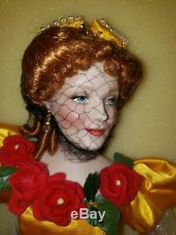 Franklin Mint Gone With the Wind Belle Watling Porcelain Doll withCOA NRFB