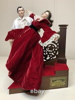 Franklin Mint Gone With the Wind Scarlett Rhett Night of Passion Staircase Dolls