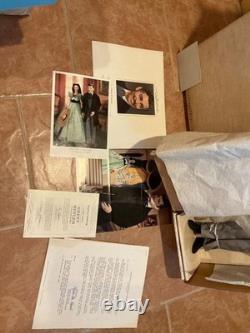 Franklin Mint Gone with the Wind Rhett Butler Doll Shipper, Papers, Stand