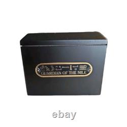 Franklin Mint Guardian of the Nile Bast Black Sphinx Cat 24 Karat Gold Trim