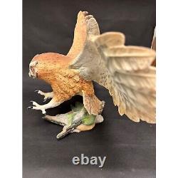 Franklin Mint Hand Painted Screech Owl Porcelain Statue George McMonigle
