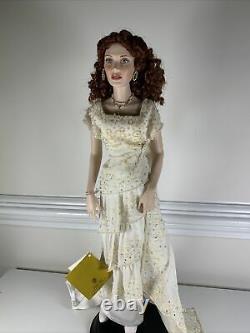 Franklin Mint Heirloom 17 Porcelain Doll Titanic ROSE in Heaven Dress with Stand