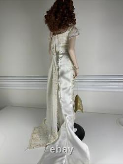 Franklin Mint Heirloom 17 Porcelain Doll Titanic ROSE in Heaven Dress with Stand
