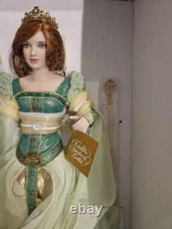 Franklin Mint Heirloom Brianna Princess Of Tara Porcelain Doll New with COA