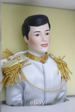Franklin Mint Heirloom Cinderella Prince Charming Collectible Porcelain Dolls
