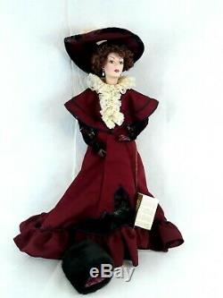 Franklin Mint Heirloom Clarissa Gibson Girl Porcelain Doll 19 inches