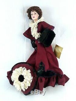 Franklin Mint Heirloom Clarissa Gibson Girl Porcelain Doll 19 inches