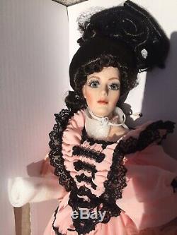 Franklin Mint Heirloom Coca-Cola Porcelain Doll Victoria Limited Edition 1906