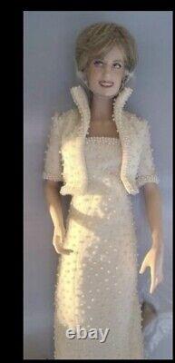 Franklin Mint Heirloom Diana Princess of Wales Porcelain Doll Brand New