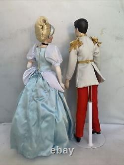 Franklin Mint Heirloom Doll Disney's Cinderella & Prince Charming Porcelain
