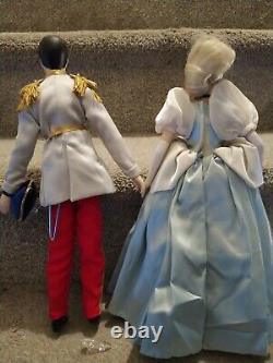 Franklin Mint Heirloom Doll Disney's Cinderella & Prince Charming Porcelain 15