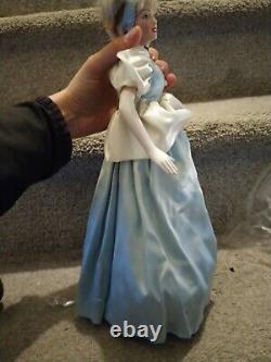 Franklin Mint Heirloom Doll Disney's Cinderella & Prince Charming Porcelain 15