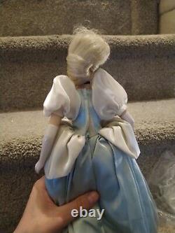 Franklin Mint Heirloom Doll Disney's Cinderella & Prince Charming Porcelain 15