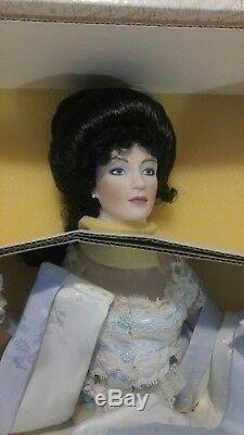 Franklin Mint Heirloom Doll Gibson Girl Boudoir 22 Inch Porcelain + Box COA