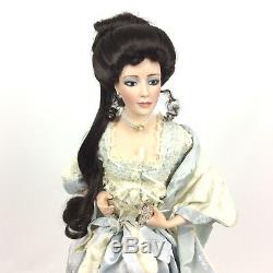 Franklin Mint Heirloom Doll Gibson Girl Boudoir 22 Inch Porcelain + Box COA
