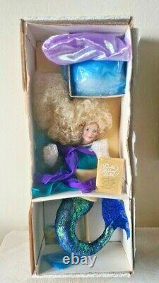 Franklin Mint Heirloom Doll PAULINA Princess of the Pearl Mermaid Doll 16 NEW