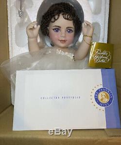 Franklin Mint Heirloom Elizabeth Taylor Porcelain Portrait Baby Doll Rare