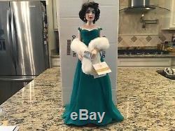 Franklin Mint Heirloom Elizabeth Taylor Porcelain Portrait Doll / COA Included