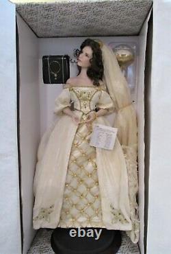 Franklin Mint Heirloom Faberge ALEKSANDRA the Winter Bride Porcelain doll NIB