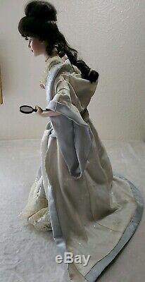 Franklin Mint Heirloom Gibson Girl Boudoir Doll Porcelain Original Box & Stand