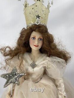 Franklin Mint Heirloom Glinda the Good Witch Porcelain Doll Wizard Of Oz