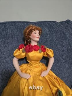 Franklin Mint Heirloom Gone with the Wind Belle Watling Porcelain Doll 1991