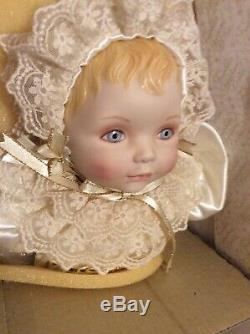 Franklin Mint Heirloom House of Faberge Christening Doll Porcelain Doll 1989