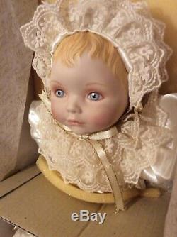 Franklin Mint Heirloom House of Faberge Christening Doll Porcelain Doll 1989