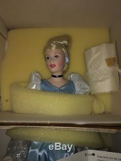 Franklin Mint Heirloom Porcelain Doll Disney Cinderella In Ball Gown Nrfb