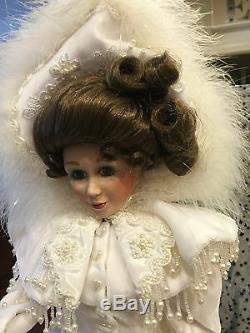 Franklin Mint Heirloom Porcelain Doll Maryse Nicole Charmin' Crystal 1991