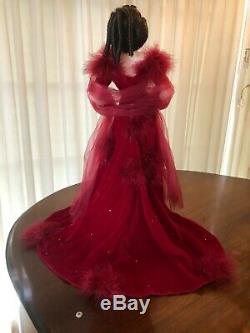 Franklin Mint Heirloom Porcelain Doll Scarlett O'Hara Gone With The Wind with Box