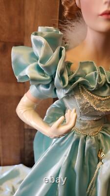Franklin Mint Heirloom Porcelain Gibson Girl Night at Opera Doll 21 Tall