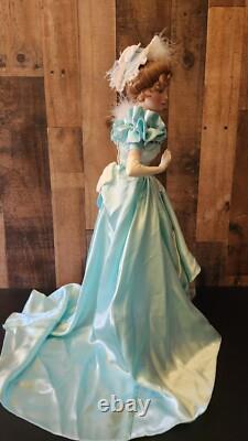 Franklin Mint Heirloom Porcelain Gibson Girl Night at Opera Doll 21 Tall