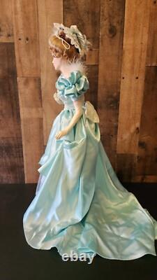 Franklin Mint Heirloom Porcelain Gibson Girl Night at Opera Doll 21 Tall