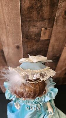 Franklin Mint Heirloom Porcelain Gibson Girl Night at Opera Doll 21 Tall