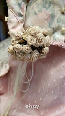 Franklin Mint Heirloom Porcelain Gibson Girl Tea at the Ritz Doll + 2 plates